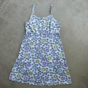 Vintage Hana Floral Y2K Retro Mini Dress Medium